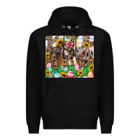 Black easter farm animals Happy Easter Day Premium Hoodie - CowGirlArtShop