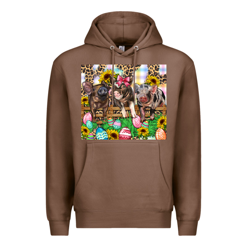 Easter Farm Animals Happy Easter Day Premium Hoodie by CowGirlArtShop | Teevron