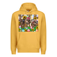Mustard easter farm animals Happy Easter Day Premium Hoodie - CowGirlArtShop