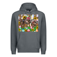 Rock easter farm animals Happy Easter Day Premium Hoodie - CowGirlArtShop