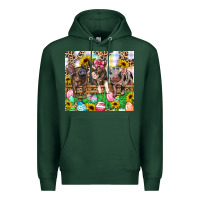 Sports Green easter farm animals Happy Easter Day Premium Hoodie - CowGirlArtShop