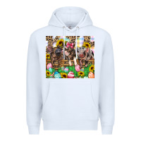 White easter farm animals Happy Easter Day Premium Hoodie - CowGirlArtShop