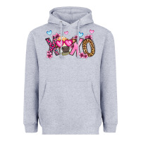Heather Grey xoxo cow valentine's day Heavyweight Hoodie - OliviaCreatesArt