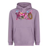 Lavender xoxo cow valentine's day Heavyweight Hoodie - OliviaCreatesArt