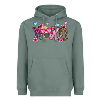 Sage xoxo cow valentine's day Heavyweight Hoodie - OliviaCreatesArt