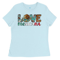 Baby Blue love mexicana revise Ladies Tee - AdoDesignShop