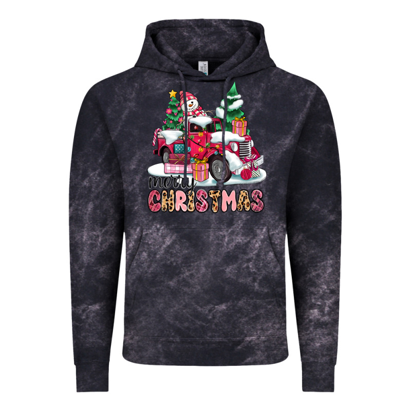 Pink Merry Christmas Vintage Hoodie by MaliasSmallBusiness | Teevron