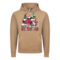 Vintage Coffee pink merry christmas Vintage Hoodie - MaliasSmallBusiness