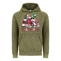 Vintage Olive pink merry christmas Vintage Hoodie - MaliasSmallBusiness