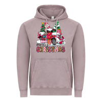 Vintage Zinc pink merry christmas Vintage Hoodie - MaliasSmallBusiness