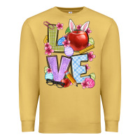 Antique Gold Easter love Teacher Premium Sweatshirt - OliviaCreatesArt