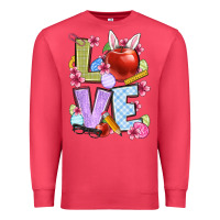 Cardinal Easter love Teacher Premium Sweatshirt - OliviaCreatesArt