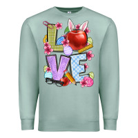 Seafoam Easter love Teacher Premium Sweatshirt - OliviaCreatesArt