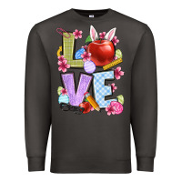 Smoke Easter love Teacher Premium Sweatshirt - OliviaCreatesArt