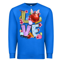 True Royal Easter love Teacher Premium Sweatshirt - OliviaCreatesArt