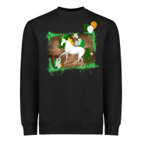 Black Unicorn Dabbing with Shamrock for St. Patricks Day Heavyweight Sweatshirt - Bettercallsaul