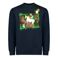 Navy Unicorn Dabbing with Shamrock for St. Patricks Day Heavyweight Sweatshirt - Bettercallsaul