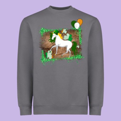 Unicorn Dabbing With Shamrock For St. Patricks Day Heavyweight Sweatshirt Designed By Bettercallsaul
