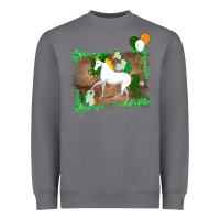 Storm Unicorn Dabbing with Shamrock for St. Patricks Day Heavyweight Sweatshirt - Bettercallsaul