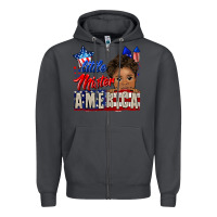 Smoke little mister america black boy Zipper Hoodie - CowGirlArtShop