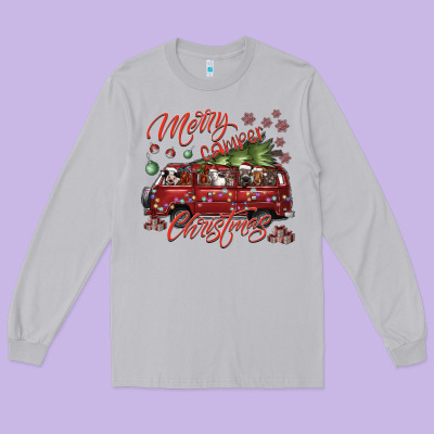 Merrycamperchristmas Long Sleeve Tee Designed By Sublimationcraftshop