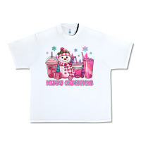 White merry christmas snowman coffee cups Urban Heavy Tee - MaliasSmallBusiness