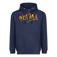 Navy mama mardi gras Heavyweight Hoodie - OliviaCreatesArt