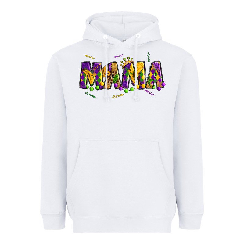 Mama Mardi Gras Heavyweight Hoodie by OliviaCreatesArt | Teevron