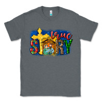 Charcoal Heather True Story Holy Family Classic Tee - MaliasSmallBusiness