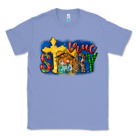 Colony Blue True Story Holy Family Classic Tee - MaliasSmallBusiness