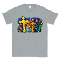 Heather Grey True Story Holy Family Classic Tee - MaliasSmallBusiness