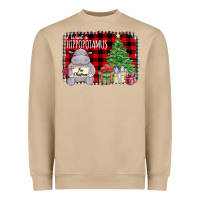 I Want Hippopotamus For Christmas Heavyweight Sweatshirt | Teevron