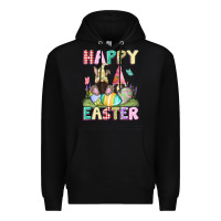 Black Happy Easter gnomies Easter Day Premium Hoodie - CowGirlArtShop