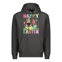 Charcoal Heather Happy Easter gnomies Easter Day Premium Hoodie - CowGirlArtShop