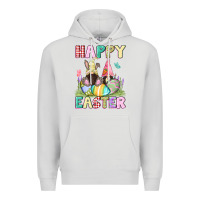 Dove Grey Happy Easter gnomies Easter Day Premium Hoodie - CowGirlArtShop