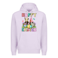 Lilac Happy Easter gnomies Easter Day Premium Hoodie - CowGirlArtShop