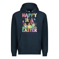 Navy Happy Easter gnomies Easter Day Premium Hoodie - CowGirlArtShop