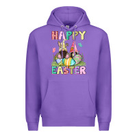 Purple Happy Easter gnomies Easter Day Premium Hoodie - CowGirlArtShop