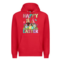 Red Happy Easter gnomies Easter Day Premium Hoodie - CowGirlArtShop