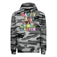 Slate Camo Happy Easter gnomies Easter Day Premium Hoodie - CowGirlArtShop
