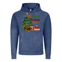 Vintage Denim merry christmas y'all Vintage Hoodie - MaliasSmallBusiness
