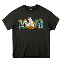 Asphalt goat mom serape leopard cowhide goat family Heavy Core Tee - Artiststas