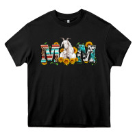 Black goat mom serape leopard cowhide goat family Heavy Core Tee - Artiststas