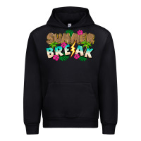 Black Summer Break Urban Hoodie - CowhideDigitalArt