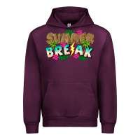Mauve Wine Summer Break Urban Hoodie - CowhideDigitalArt