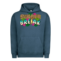 Pigment Midnight Navy Summer Break Urban Hoodie - CowhideDigitalArt
