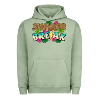 Pigment Oil Green Summer Break Urban Hoodie - CowhideDigitalArt
