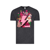 Vintage Black pink christmas lightning bolt Vintage Tee - MaliasSmallBusiness