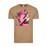 Vintage Coffee pink christmas lightning bolt Vintage Tee - MaliasSmallBusiness