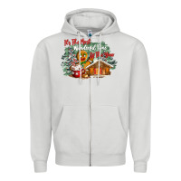Dove Grey its the wonderful time of the year Zipper Hoodie - CowGirlArtShop